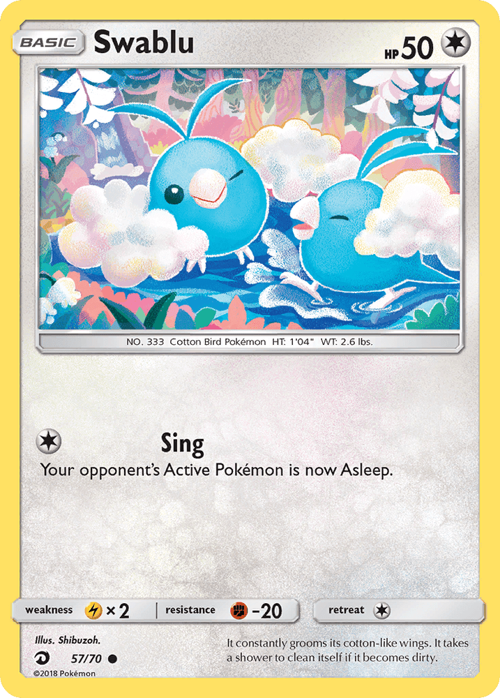 Swablu (57/70) [Sun & Moon: Dragon Majesty] (Online Only)