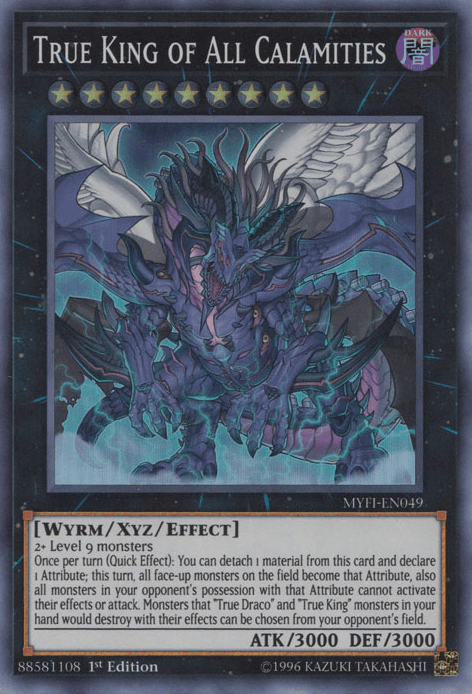 True King of All Calamities [MYFI-EN049] Super Rare (ONLINE ORDER ONLY)