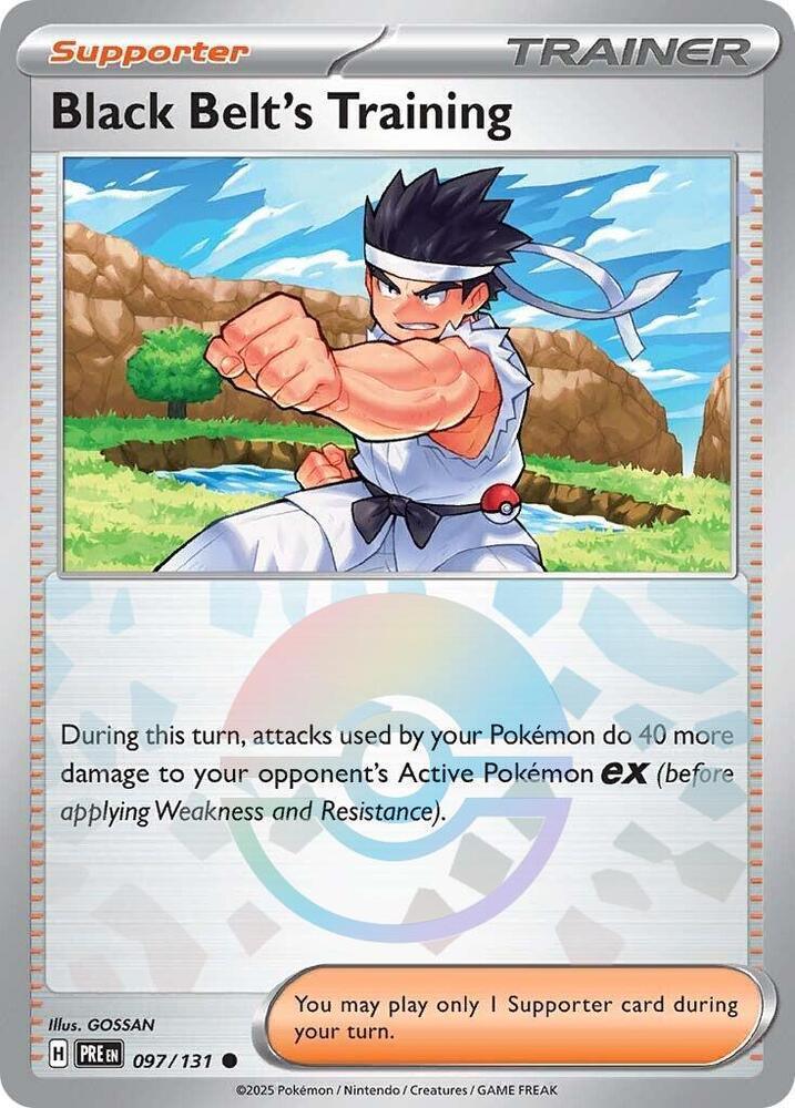 Black Belt's Training (097/131) (Poke Ball Pattern) [Scarlet & Violet: Prismatic Evolutions] (Online Only)