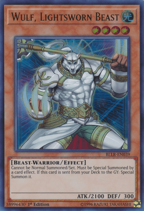 Wulf, Lightsworn Beast [BLLR-EN039] Ultra Rare (ONLINE ORDER ONLY)