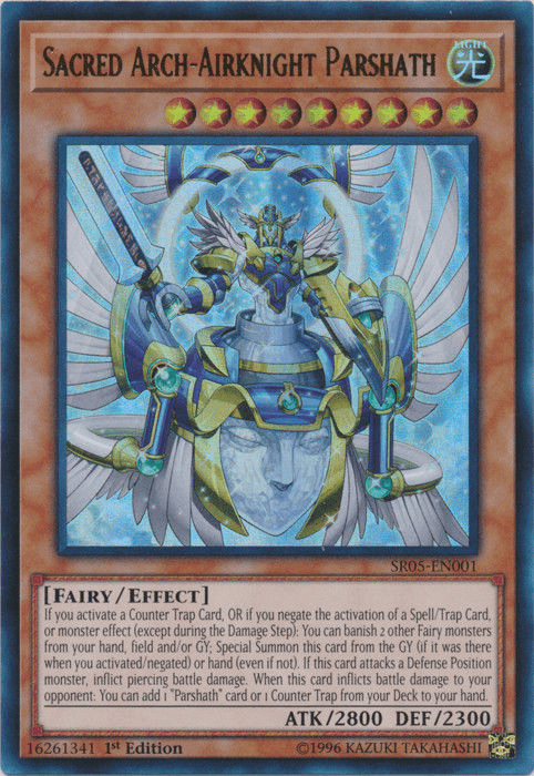 Sacred Arch-Airknight Parshath [SR05-EN001] Ultra Rare (ONLINE ORDER ONLY)