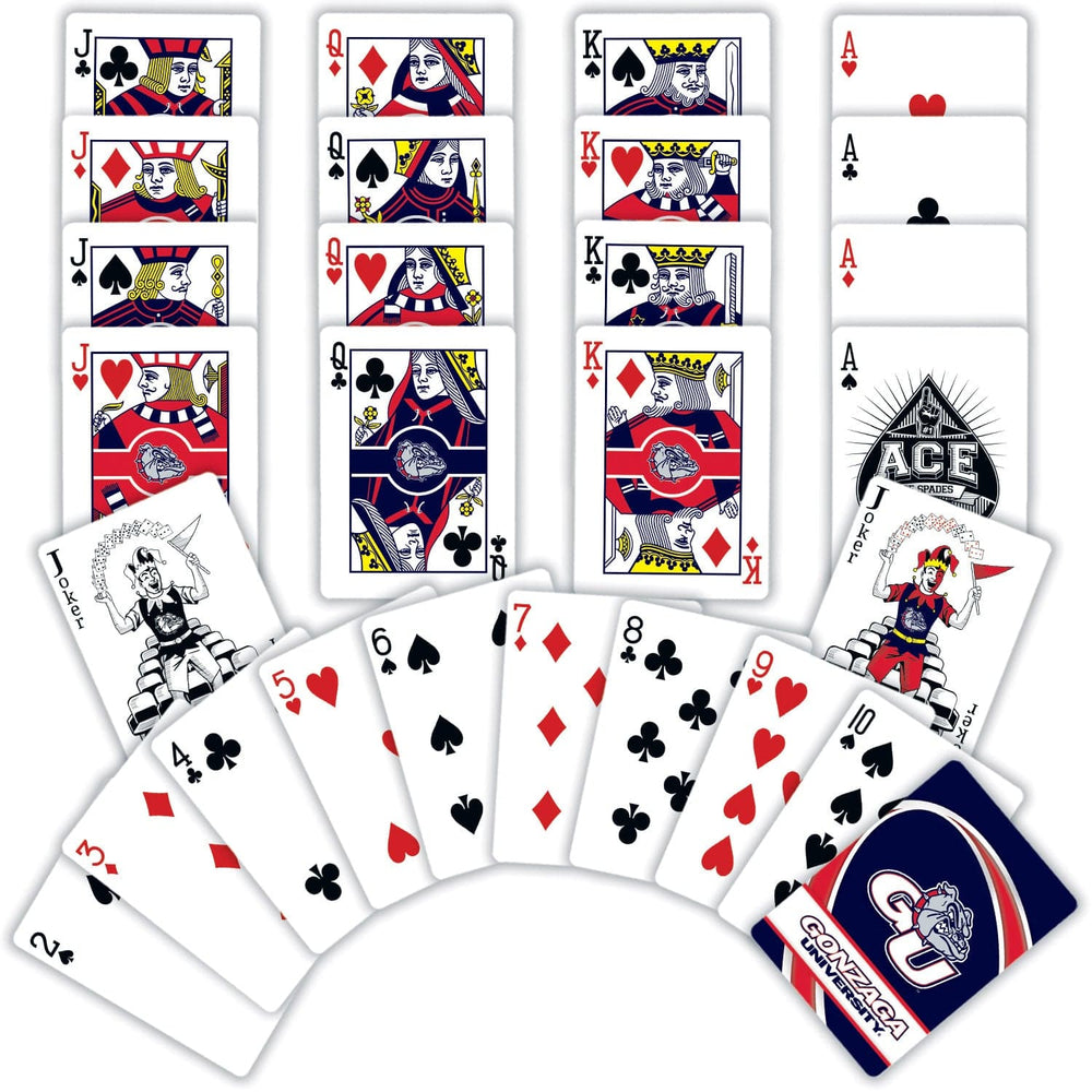 Gonzaga Bulldogs Playing Cards - 54 Card Deck (ONLINE ORDER ONLY)