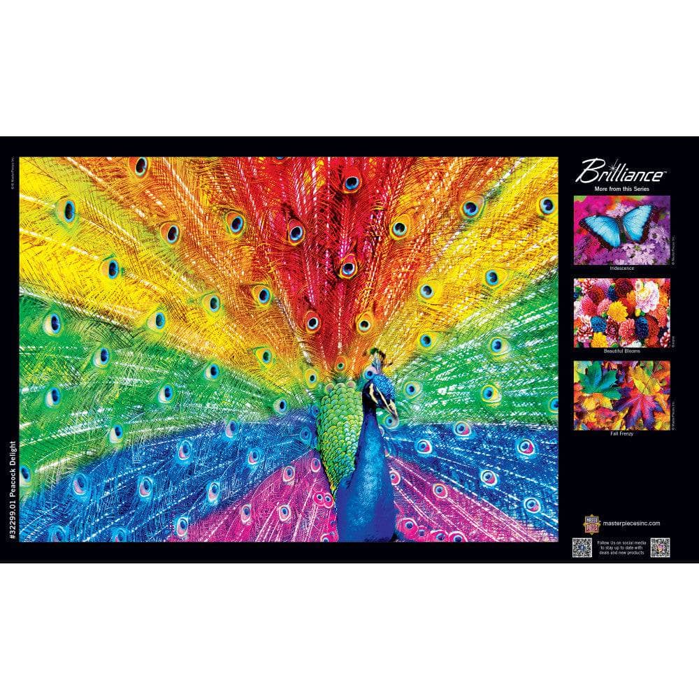 Brilliance - Peacock Delight 500 Piece Jigsaw Puzzle (ONLINE ORDER ONLY)