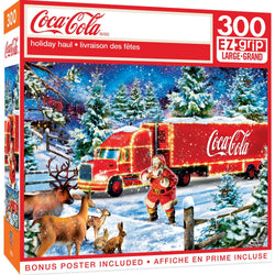 Happy Holidays - Coca-Cola Holiday Haul 300 Piece EZ Grip Jigsaw Puzzle (ONLINE ORDER ONLY)