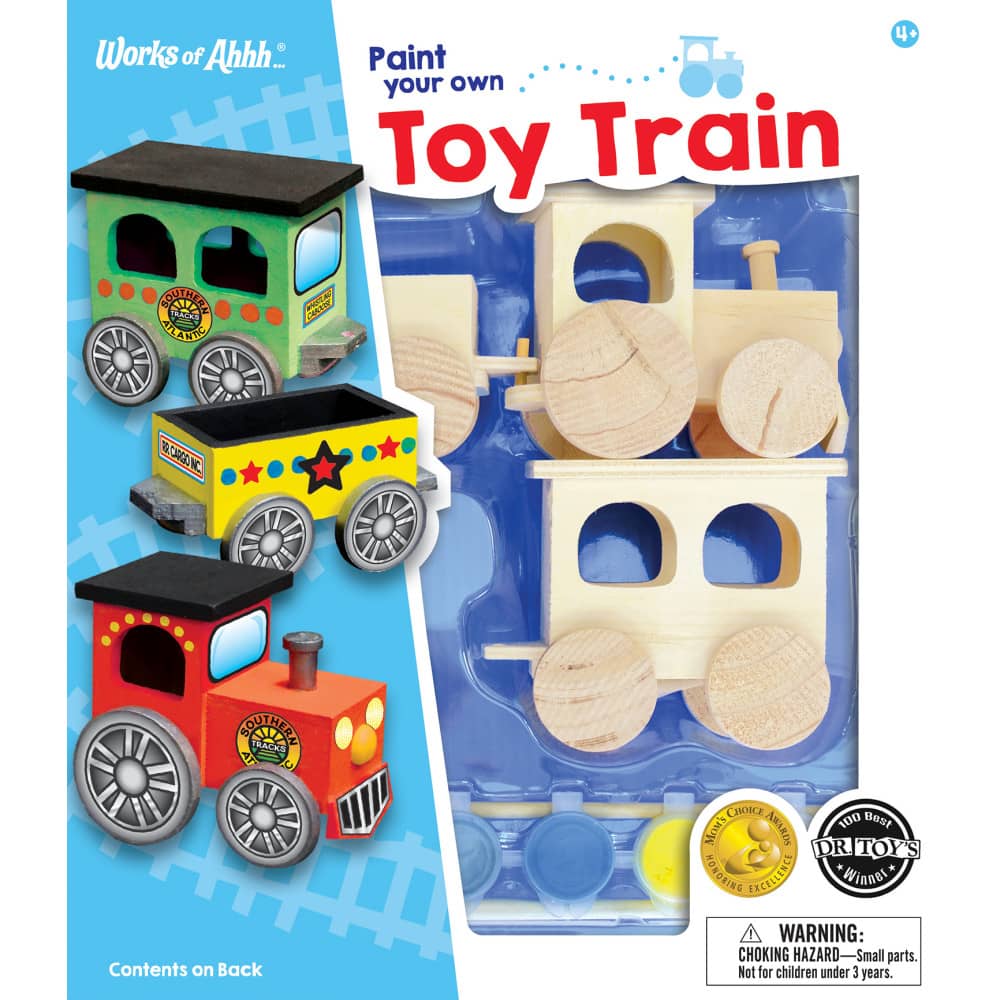 Toy Train Wood Craft & Paint Kit