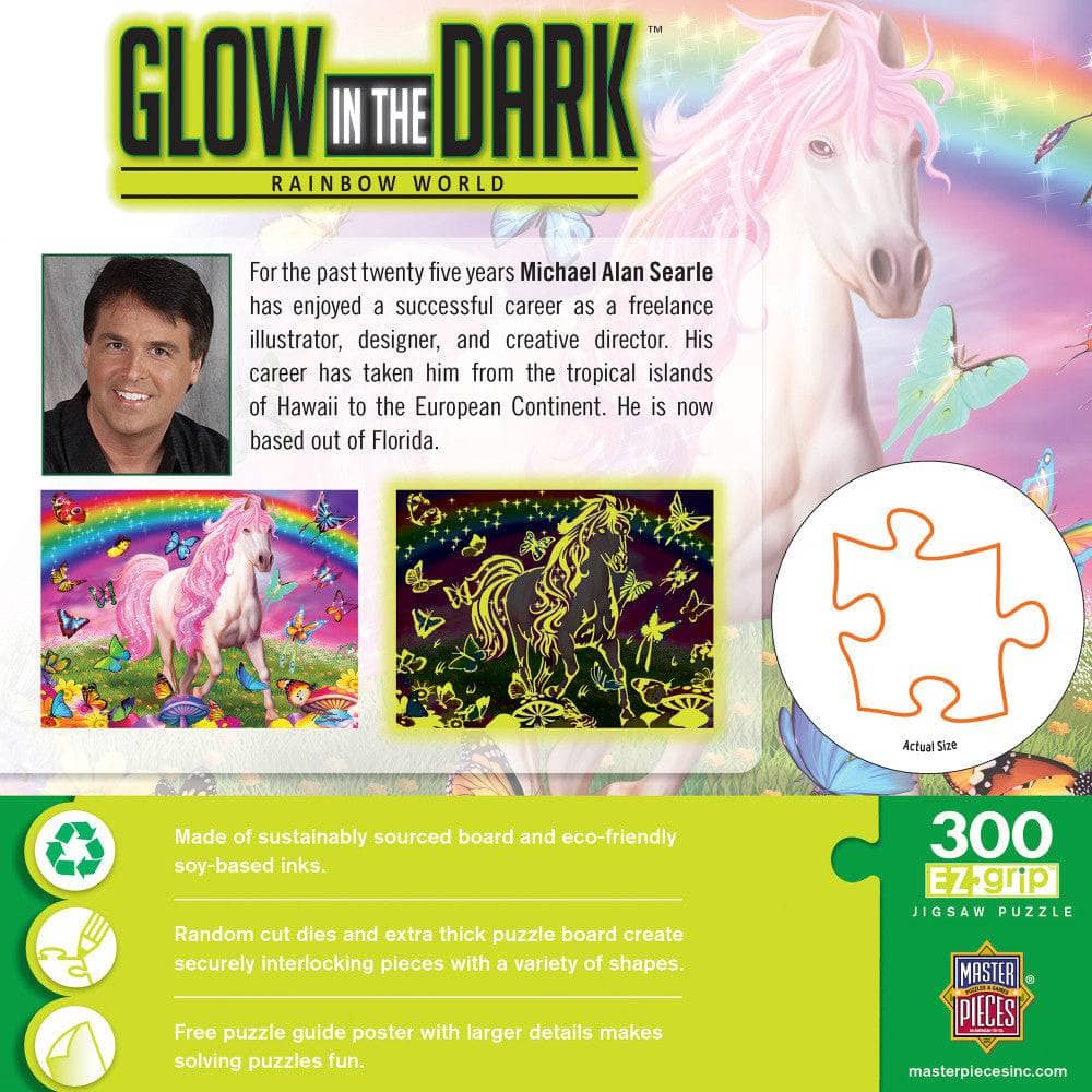 Glow in the Dark - Rainbow World 300 Piece EZ Grip Jigsaw Puzzle (ONLINE ORDER ONLY)