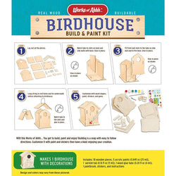 Birdhouse Buildable Wood Craft & Paint Kit (ONLINE ORDER ONLY)