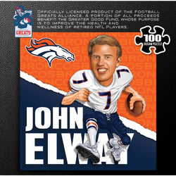 Denver Broncos All-Time Greats - John Elway 100 Piece Jigsaw Puzzle