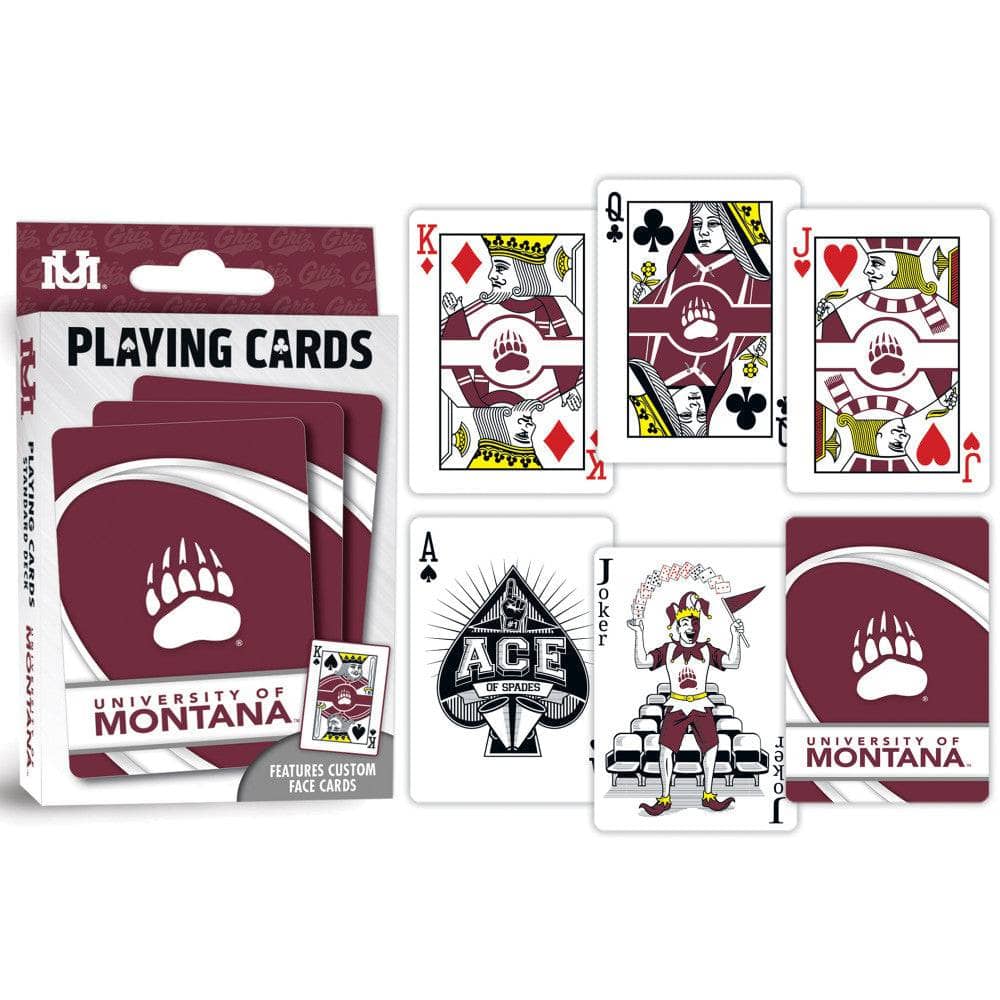 Montana Grizzlies Playing Cards - 54 Card Deck (ONLINE ORDER ONLY)