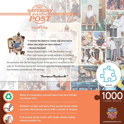 Saturday Evening Post - Rockwell Collage 1000 Piece Jigsaw Puzzle (ONLINE ORDER ONLY)