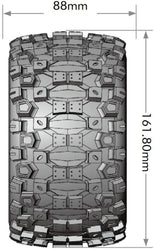 Louise RC ST-Uphill Sport 1/8 3.8 Stadium Truck MFT Belted Tires 17mm Hex Hub 0" & 1/2" Offset LT3326X (ONLINE ORDER ONLY)