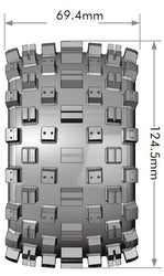 Louise RC MT-Rock Soft 1/10 2.8 Monster Truck Belted Tires 12mm, 14mm and 17mm hex LT3275SX (ONLINE ORDER ONLY)