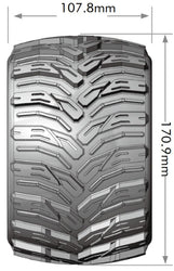 Louise RC MT-Rock Sport Compound 1/8 3.8 Monster Truck MFT Belted Tires, 0" & 1/2" Offset, LT3277X (ONLINE ORDER ONLY)