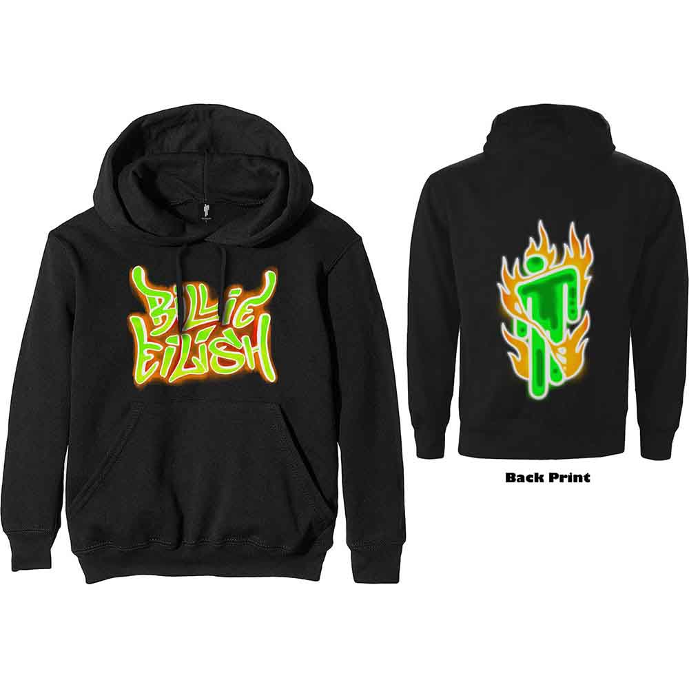 Billie Eilish - Airbrush Flames Blohsh [Sweatshirt] (ONLINE ORDER ONLY)