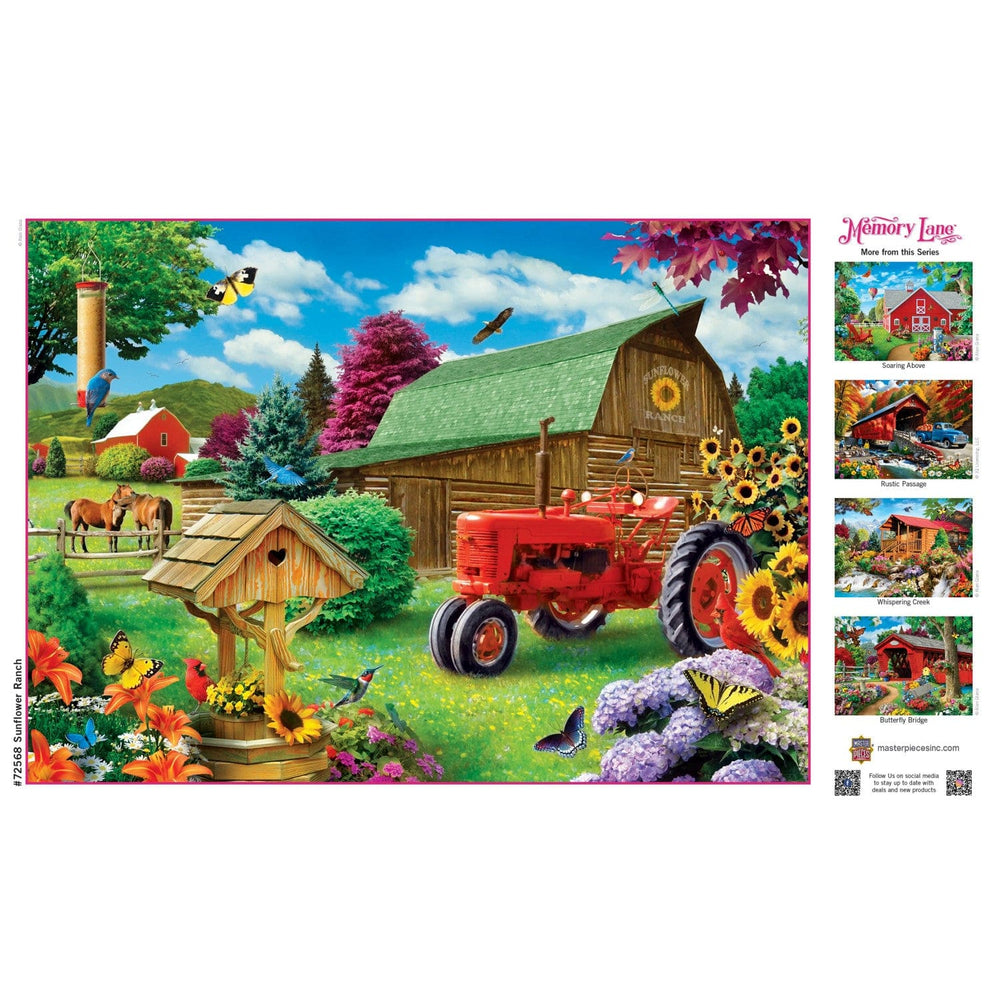 Memory Lane - Sunflower Ranch 1000 Piece Jigsaw Puzzle (ONLINE ORDER ONLY)