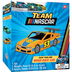 NASCAR - Wood Race Car Craft Set (ONLINE ORDER ONLY)