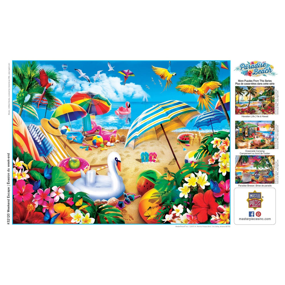 Paradise Beach - Weekend Escape 550 Piece Jigsaw Puzzle (ONLINE ORDER ONLY)