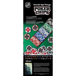 Detroit Red Wings 100 Piece Poker Chips (ONLINE ORDER ONLY)