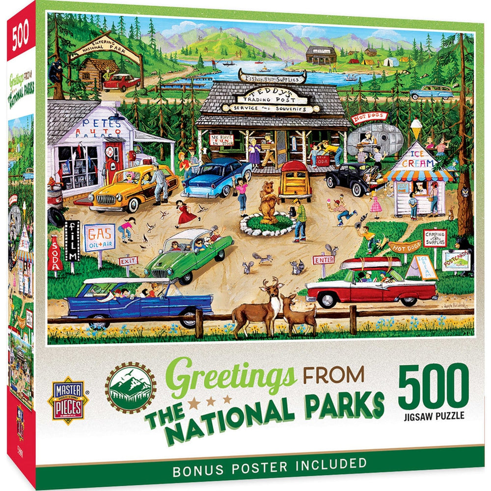 Greetings From The National Parks - 500 Piece Jigsaw Puzzle (ONLINE ORDER ONLY)