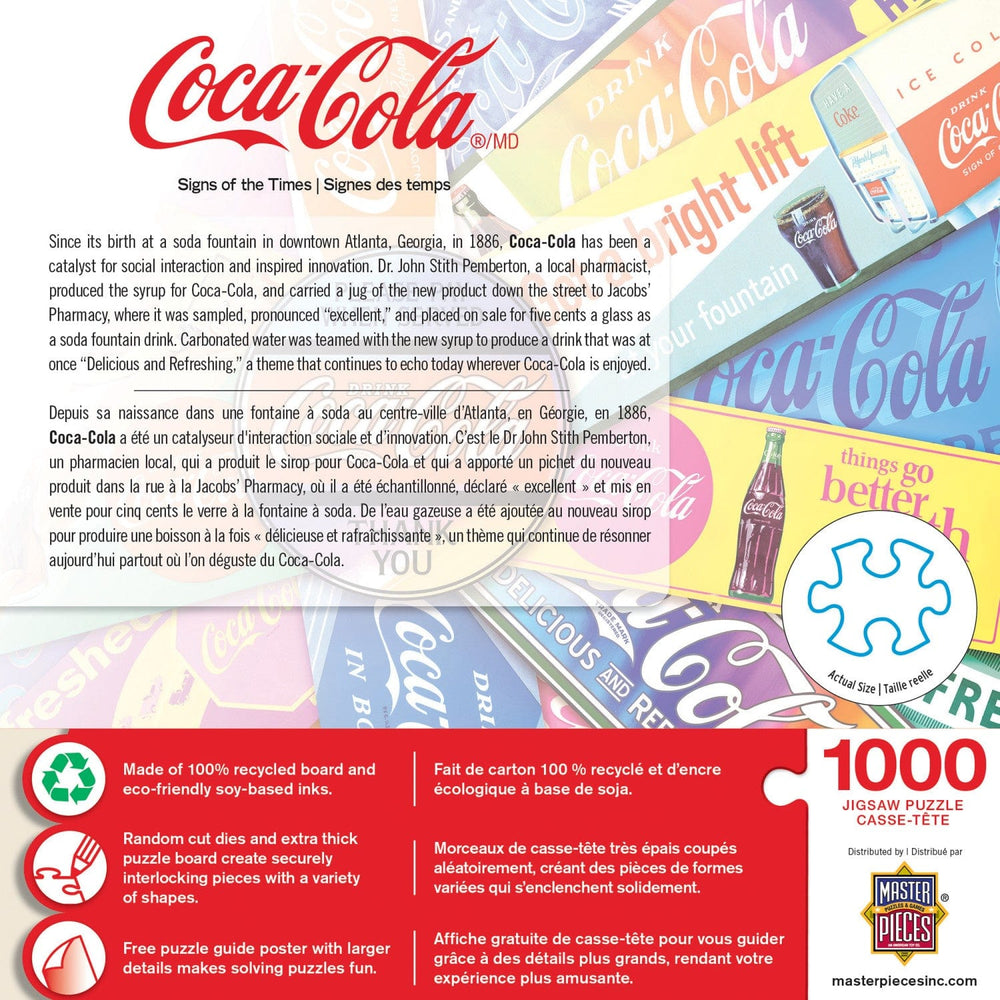 Coca-Cola - Signs of the Times 1000 Piece Jigsaw Puzzle (ONLINE ORDER ONLY)