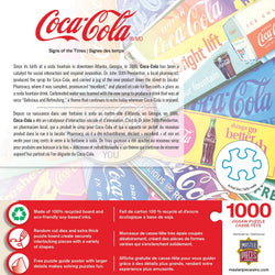 Coca-Cola - Signs of the Times 1000 Piece Jigsaw Puzzle (ONLINE ORDER ONLY)