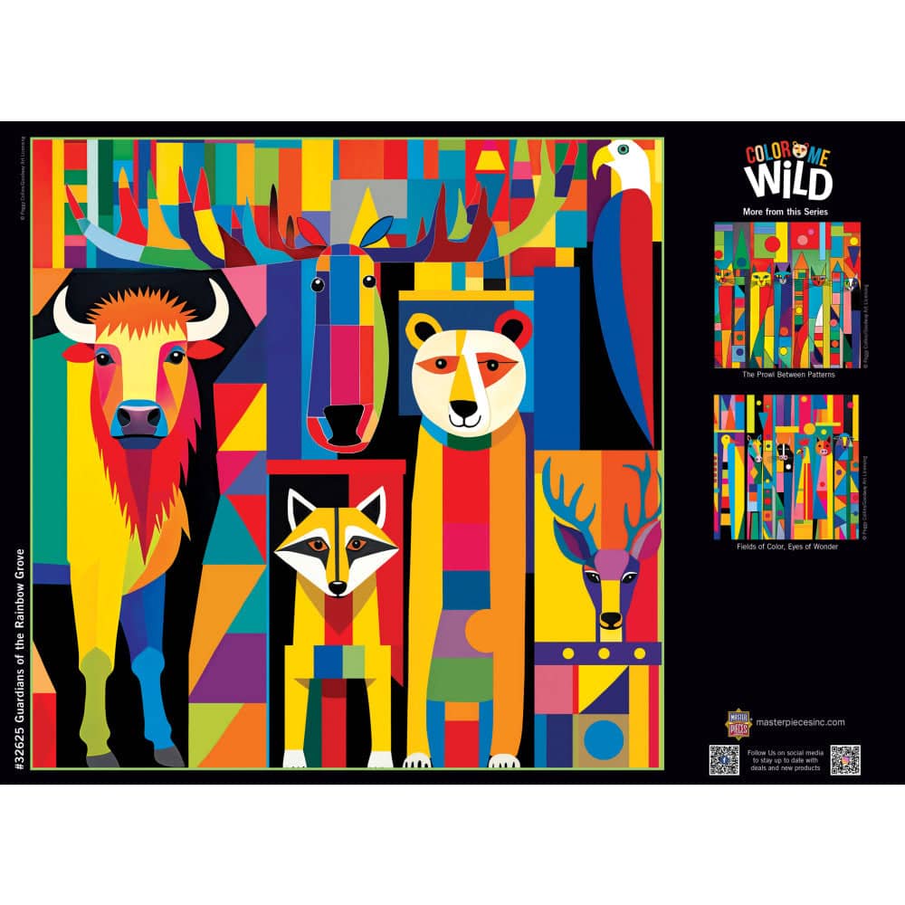 Color Me Wild - Guardians of the Rainbow Grove 500 Piece Jigsaw Puzzle
