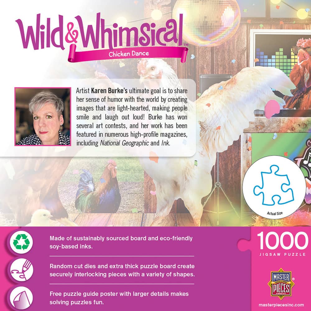 Wild & Whimsical - Chicken Dance 1000 Piece Jigsaw Puzzle