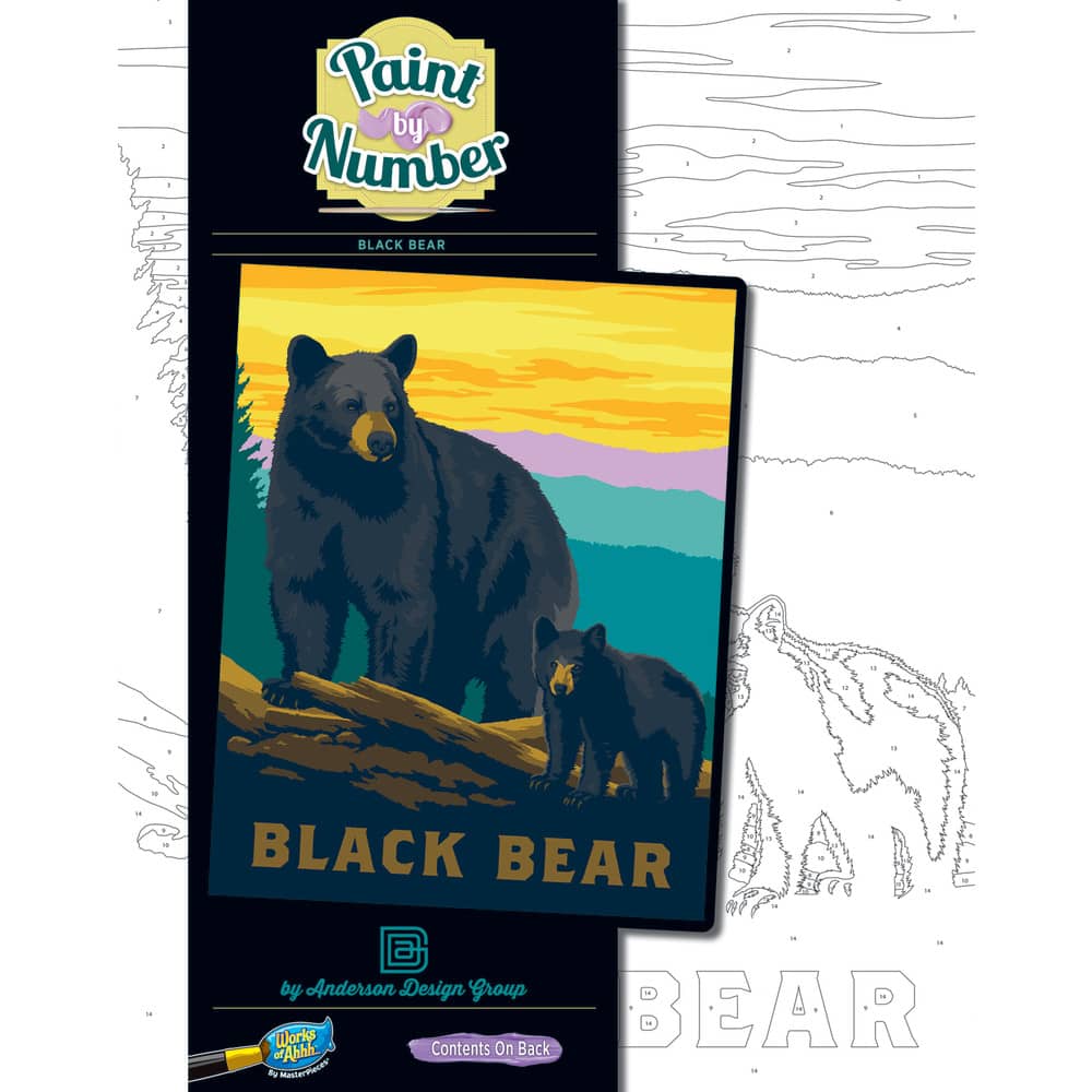 Black Bear - Paint by Number (ONLINE ORDER ONLY)
