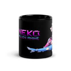 Neko Alley Anime Black Glossy Mug (ONLINE ORDER ONLY)