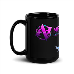 Neko Alley Anime Black Glossy Mug (ONLINE ORDER ONLY)