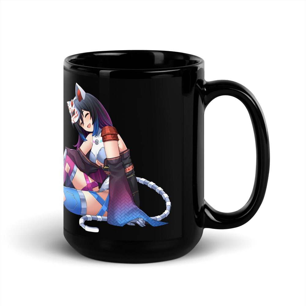 Neko Alley Anime Black Glossy Mug (ONLINE ORDER ONLY)