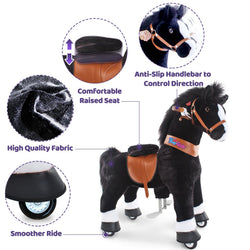 Model U® Horse Ride-On Toy Age 4–7 – Black