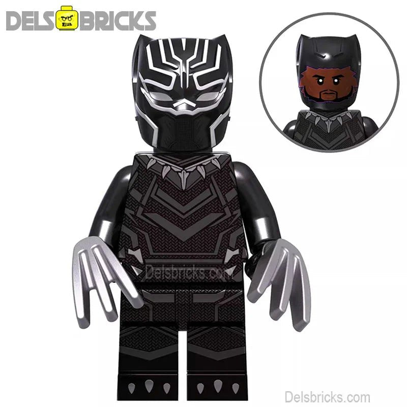 Black Panther T"Challa Avengers Lego Minifigures Custom Toys (ONLINE ORDER ONLY)