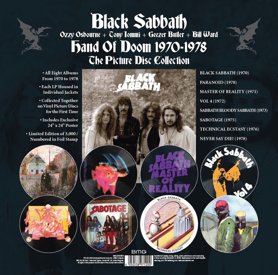 Hand Of Doom 1970-1978 (The Picture Disc Collection) (Box Set) (8 Lp's) [Vinyl] (ONLINE ORDER ONLY)