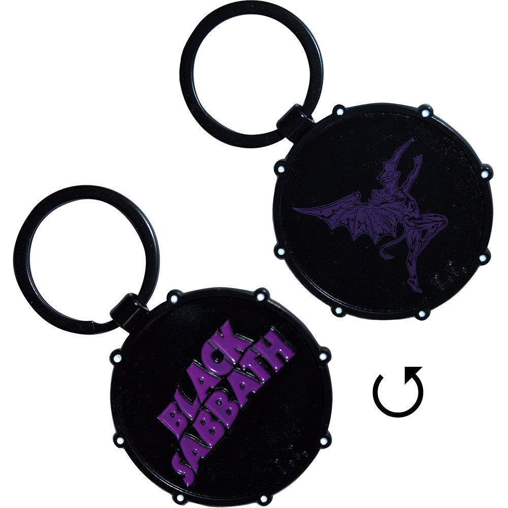 Wavy Logo & Daemon Drum [Keychain] (ONLINE ORDER ONLY)