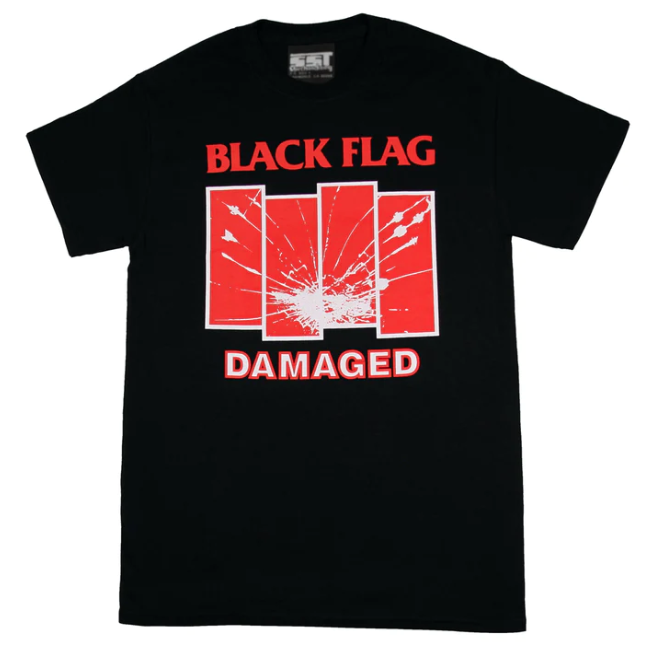 Damaged Logo Black [T-Shirt] (ONLINE ORDER ONLY)