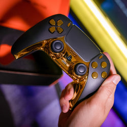 BLACK GOLD PS5 CUSTOM MODDED CONTROLLER (Online Order Only)