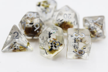 Black Koi Fish RPG Dice Set (ONLINE ORDER ONLY)