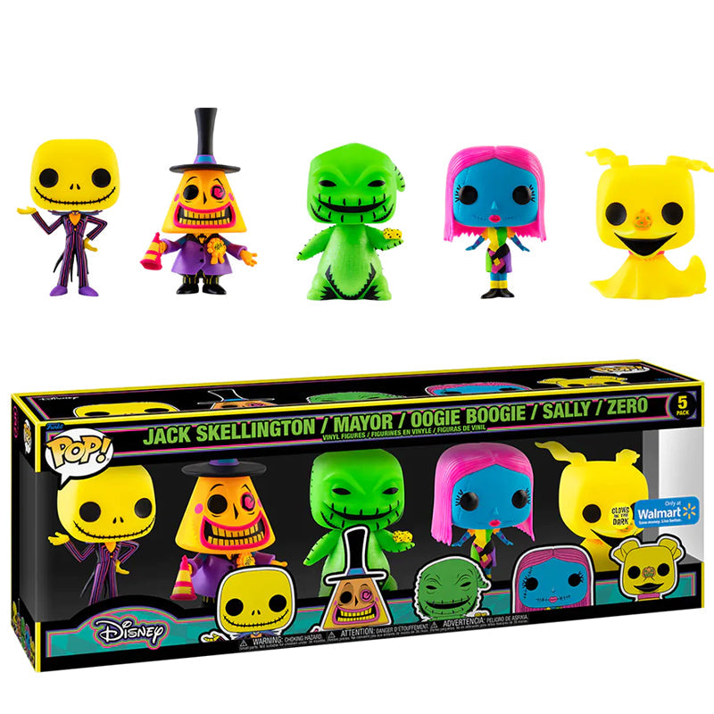 Nightmare Before Christmas (Black Light, Glow in the Dark) 5-Pack - Walmart Exclusive (Online Order Only)