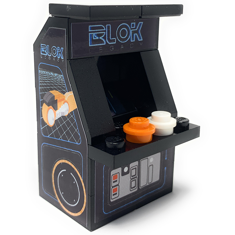 Custom BLOK Legacy Arcade Machine made using LEGO parts (Online Order Only)