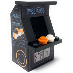 Custom BLOK Legacy Arcade Machine made using LEGO parts (Online Order Only)
