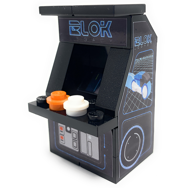 Custom BLOK Legacy Arcade Machine made using LEGO parts (Online Order Only)