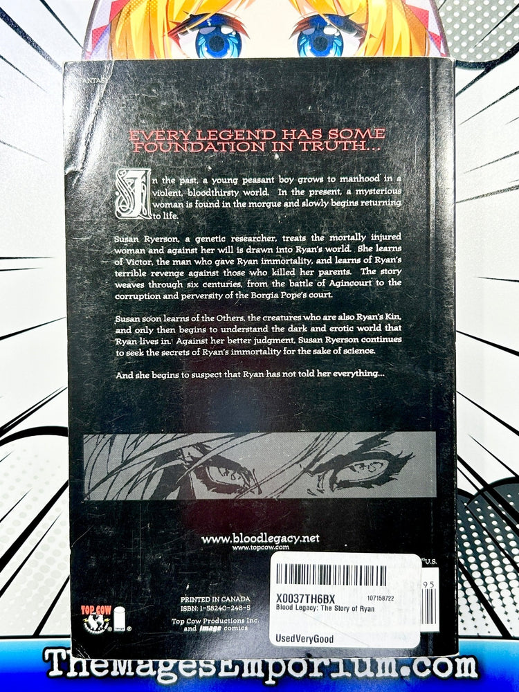 Blood Legacy The Story of Ryan - Novel (Online Order Only)