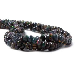 3-7mm Blue Ethiopian Opal Plain Rondelle Beads 16 inch 138 pieces (ONLINE ORDER ONLY)