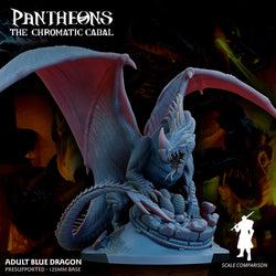 3D Printed Sordane Publishing Adult Blue Dragon Pantheons The Chromatic Cabal 28 32mm D&D (Online Only)