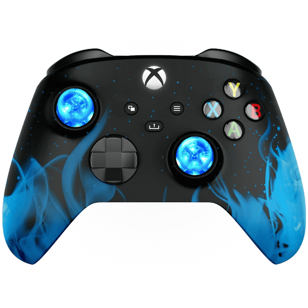 BLUE FIRE XBOX SERIES X CUSTOM MODDED CONTROLLER (Online Order Only)