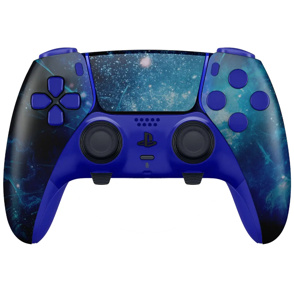 MODDEDZONE BLUE NEBULA PS5 DualSense Edge Custom Modded Wireless Controller