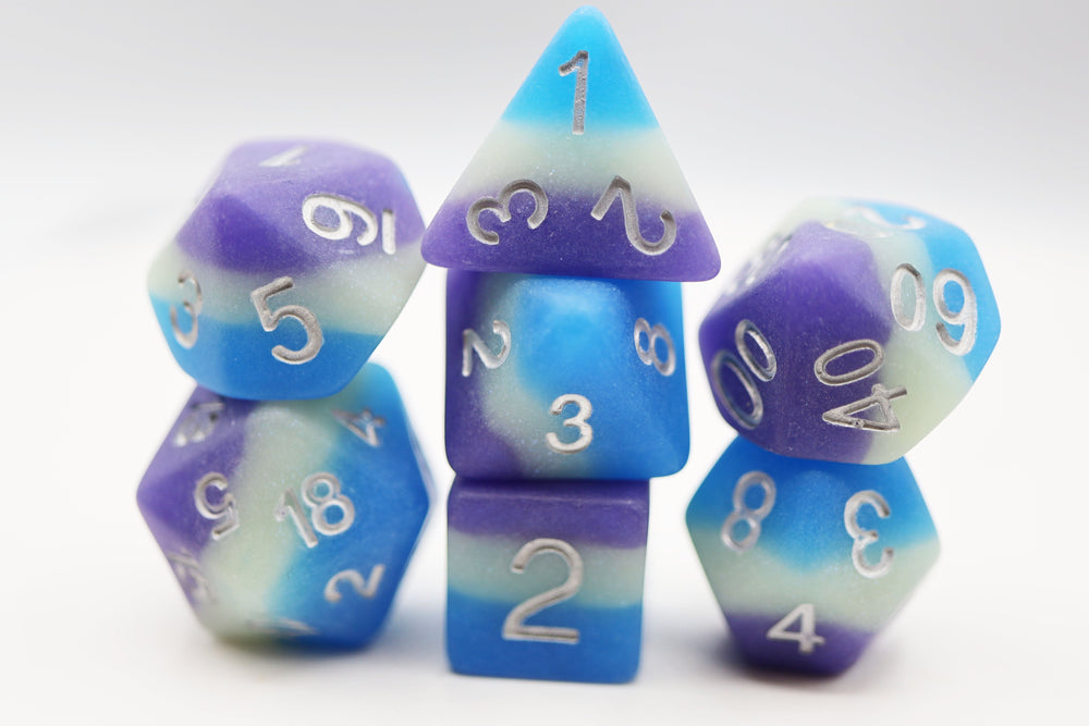 Blueberry Snow Cone RPG Dice Set (ONLINE ORDER ONLY)