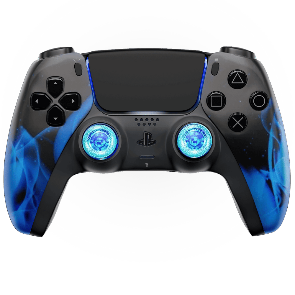 BLUE FIRE PS5 CUSTOM MODDED CONTROLLER (Online Order Only)