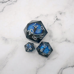 Blue Slaadi's Eye - Giant D20 Moving Eye DnD Dice | Acrylic RPG Gaming Dice (ONLINE ORDER ONLY)